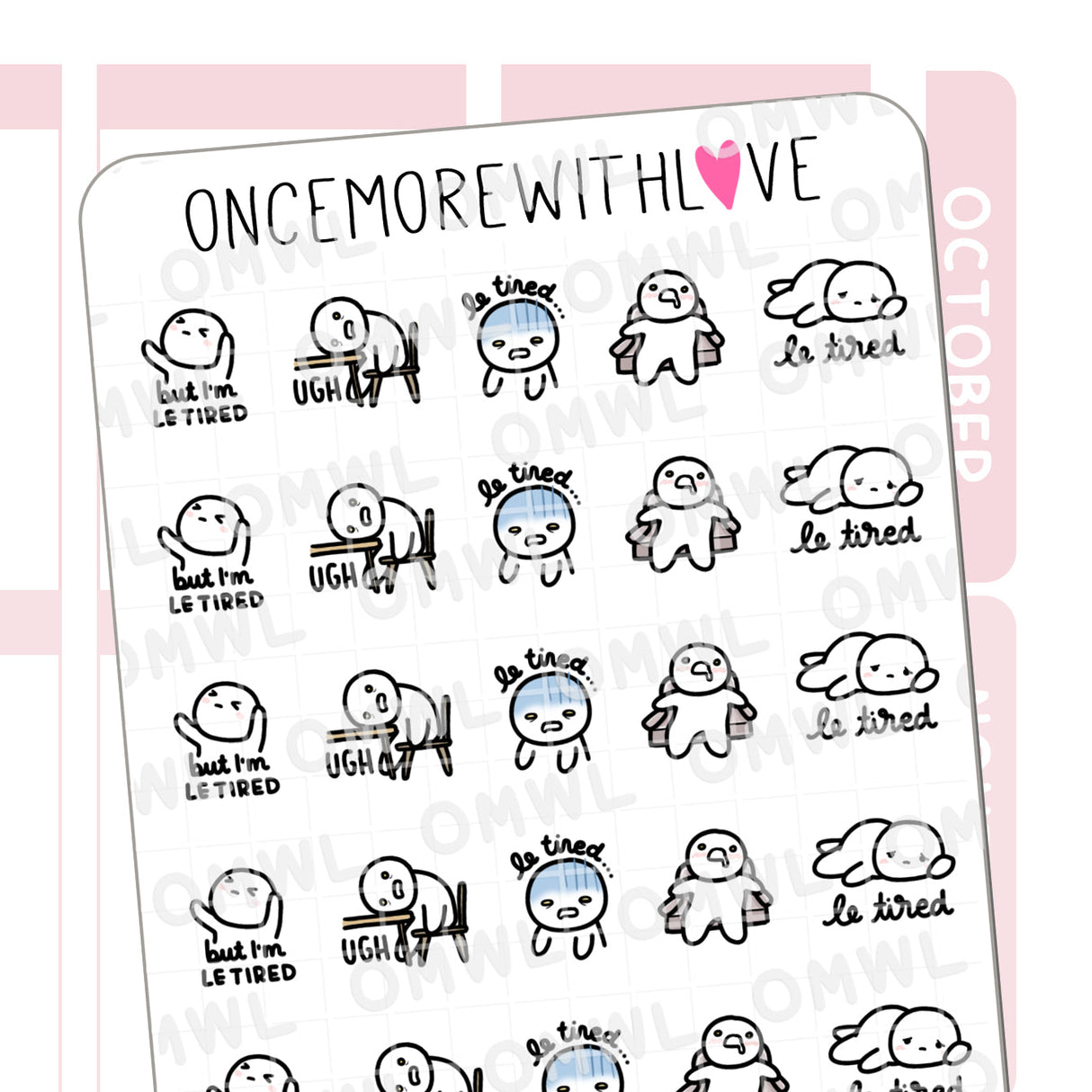 M657 But I'm Le Tired...Sticker