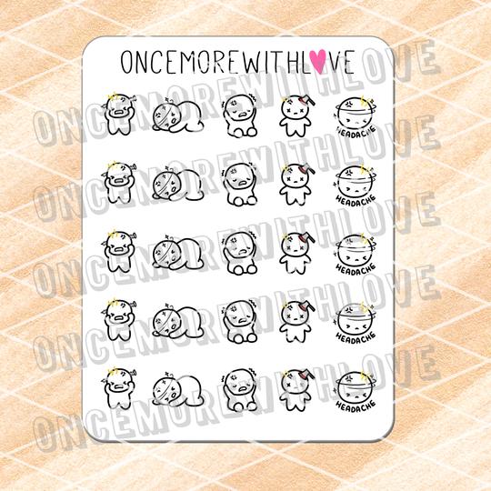 Headache 2.0 Munchkin Planner Stickers