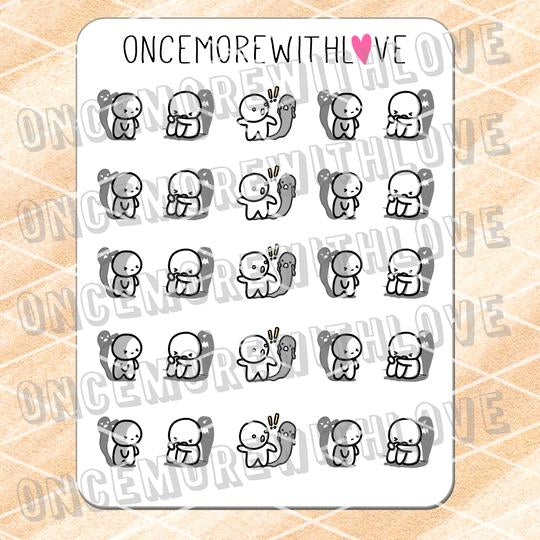 Living With Your Demons Munchkin Planner Stickers