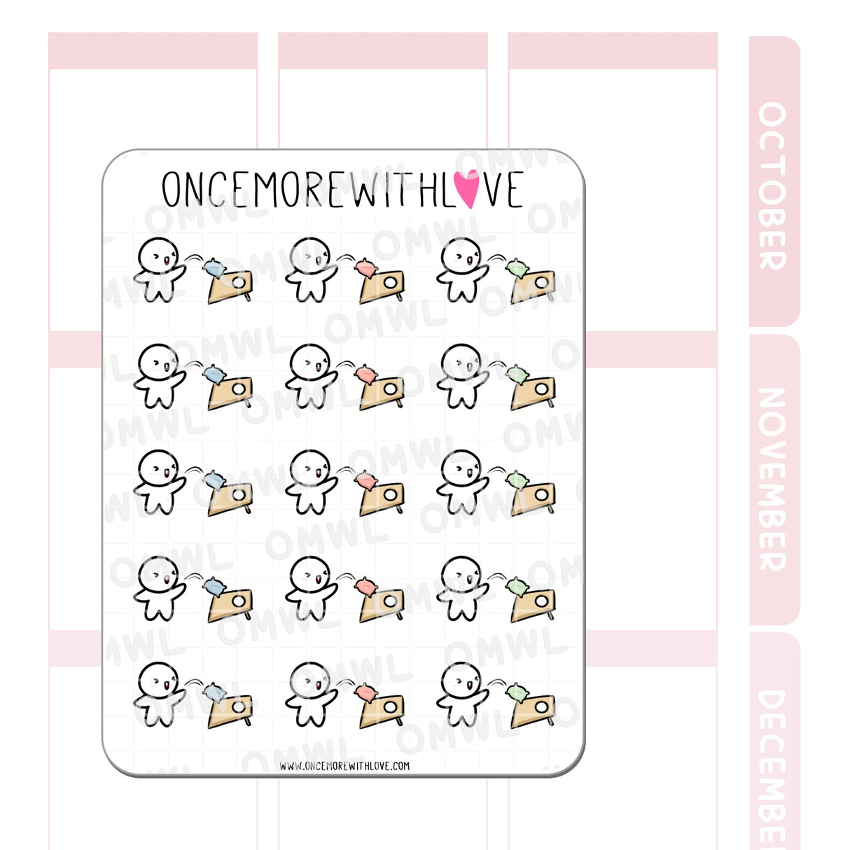 M894 Cornhole Planner Sticker
