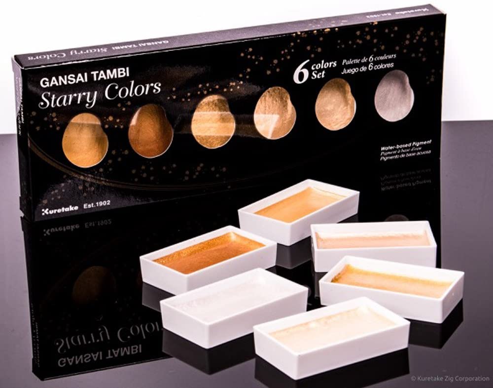 Kuretake Gansai Tambi Starry Colors 6 Color Set