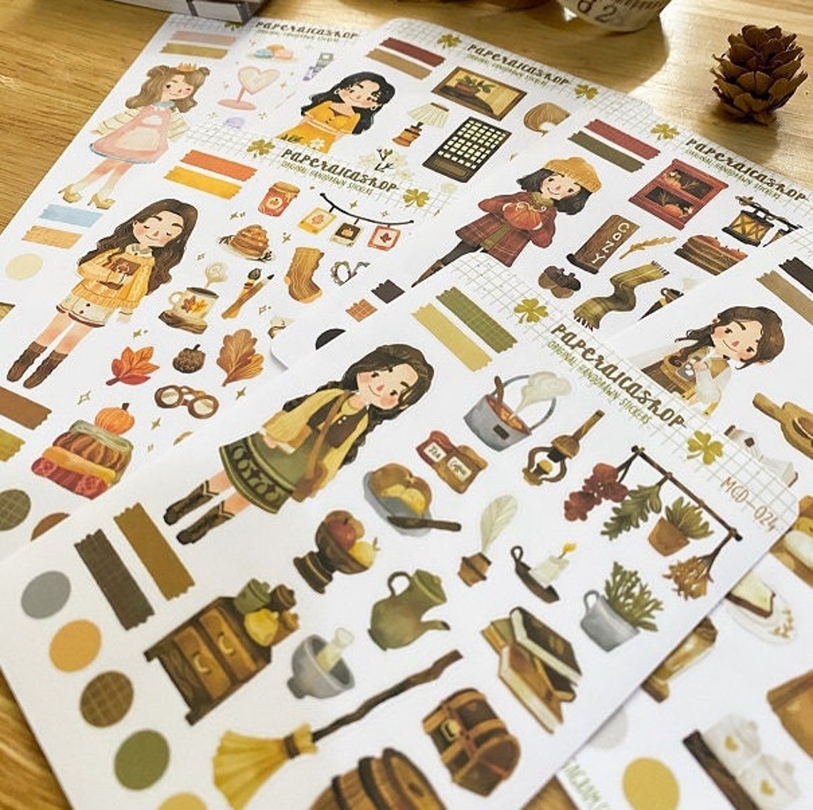 PaperaicaShop Tavern Girl Stickers