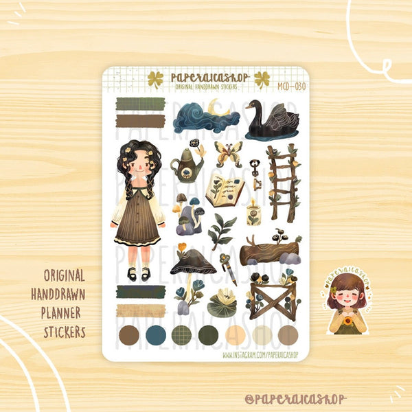 Cute Girl Collection Clear Acrylic Stamps Mi Set