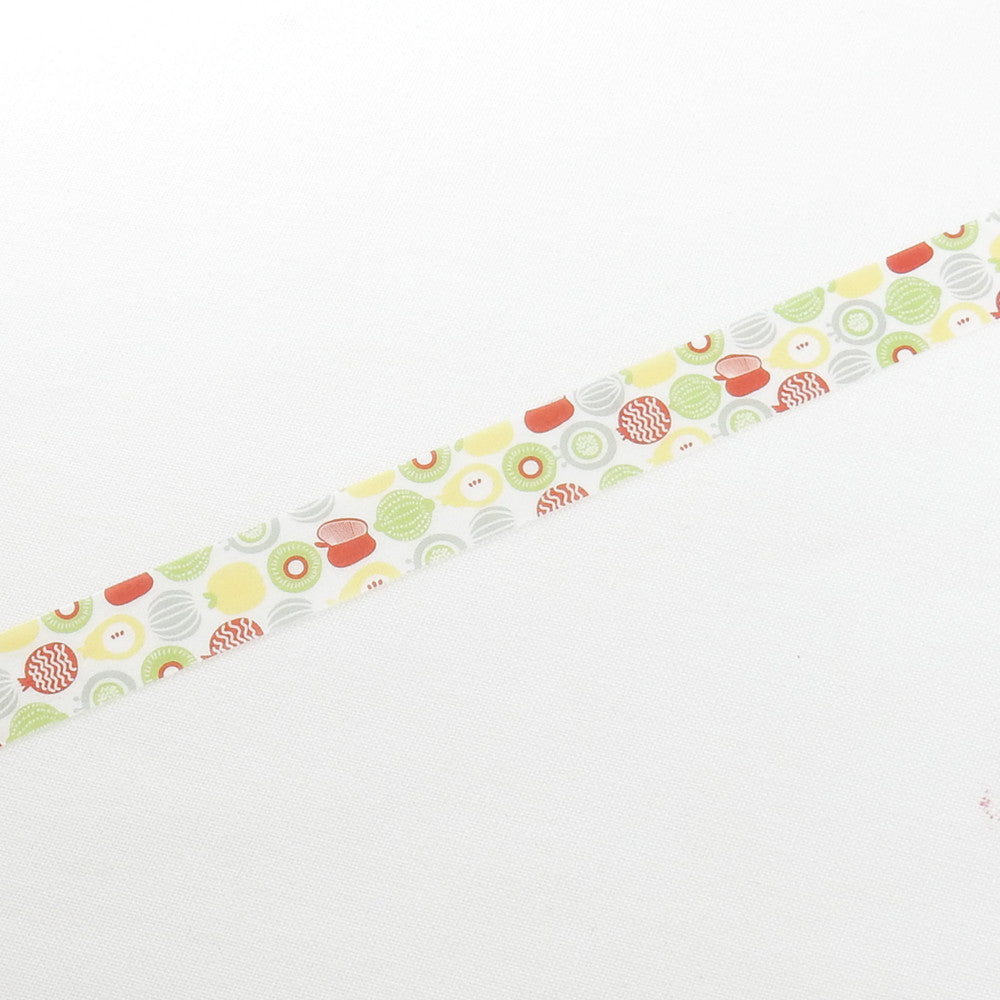 Cinta adhesiva washi de MiriKulo:rer Textile 1 con parte superior redonda