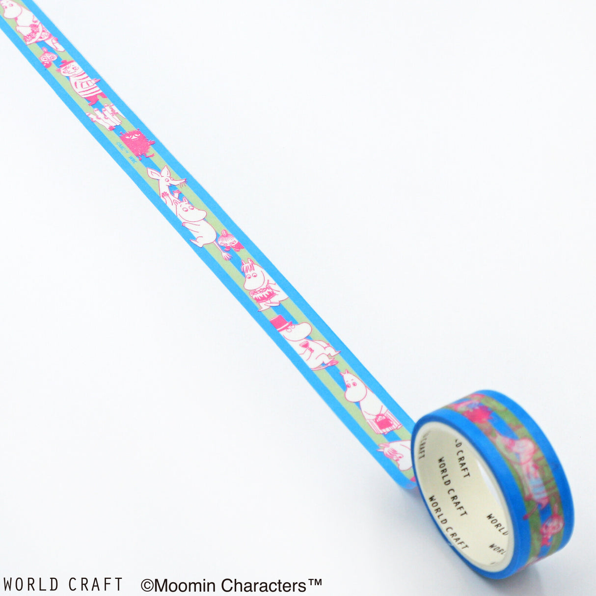 Moomin Washi Tape Blue Border
