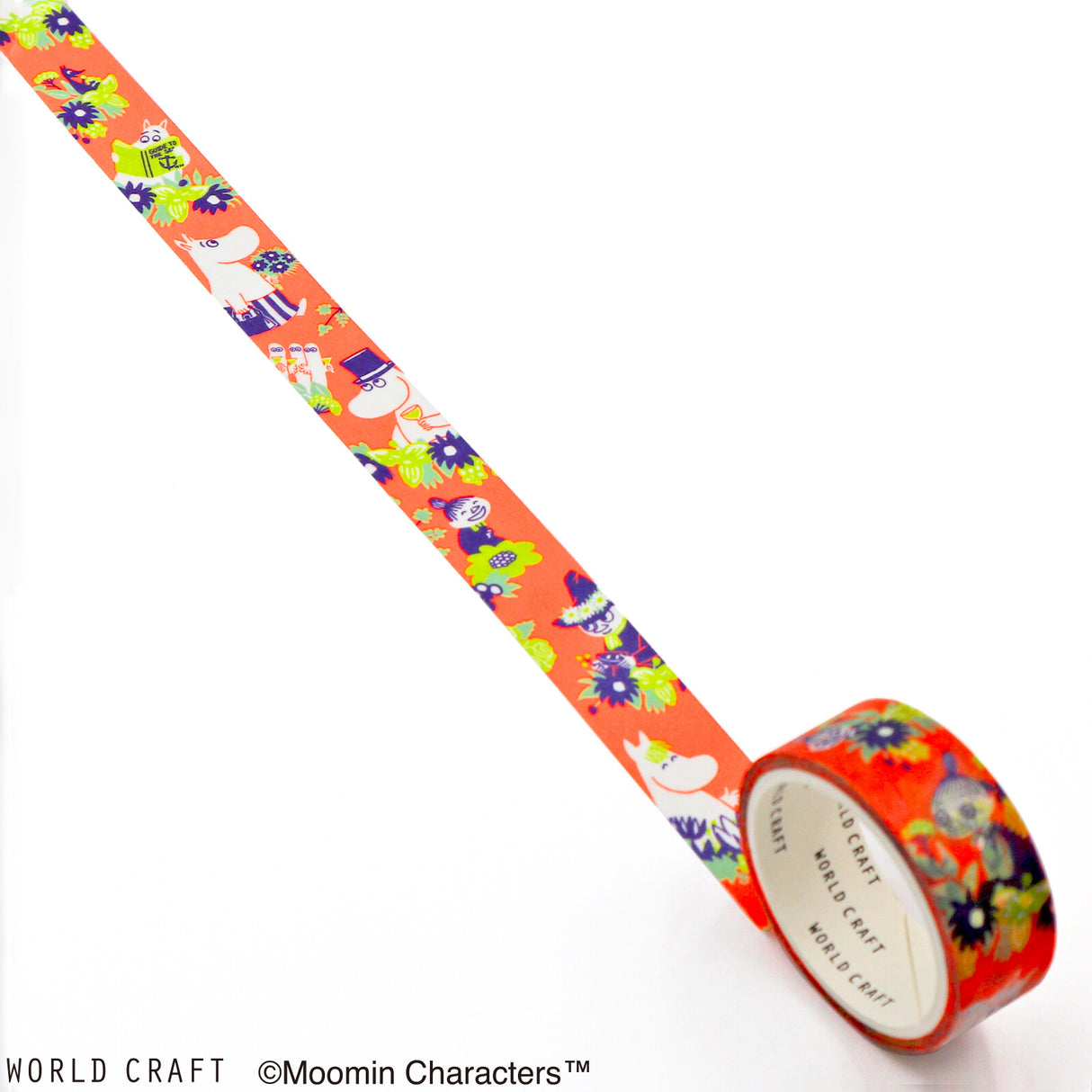 Moomin Washi Tape Flower Orange