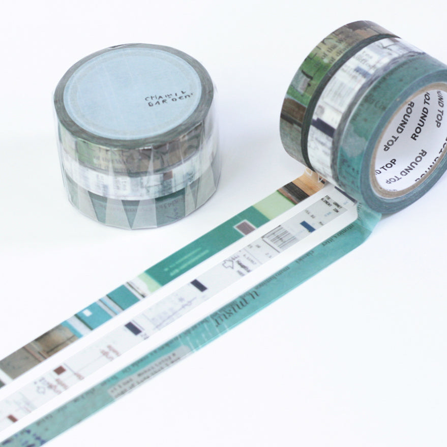 小徑文化×夏米花園 - マスキングテープ - Chamil Garden Colors of Seasons / 薄青 USUAO