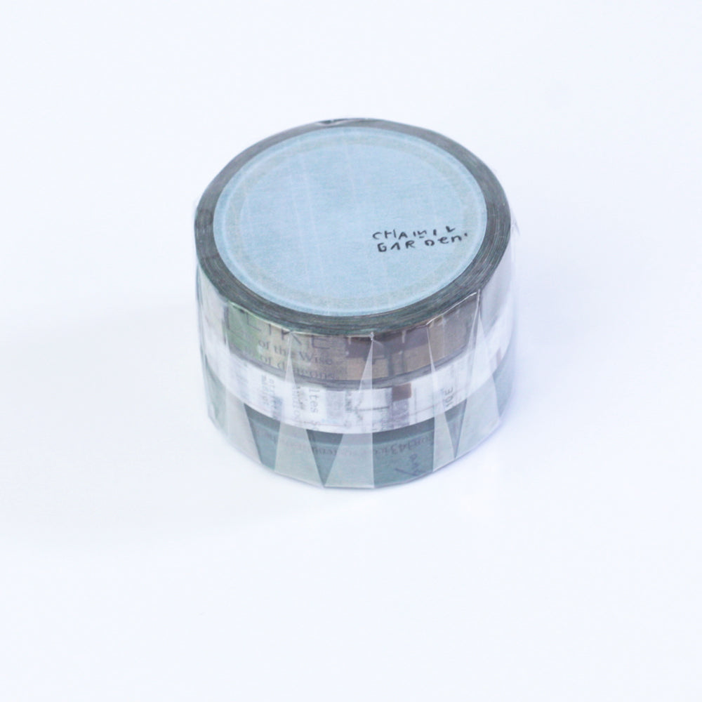 小徑文化×夏米花園 - マスキングテープ - Chamil Garden Colors of Seasons / 薄青 USUAO
