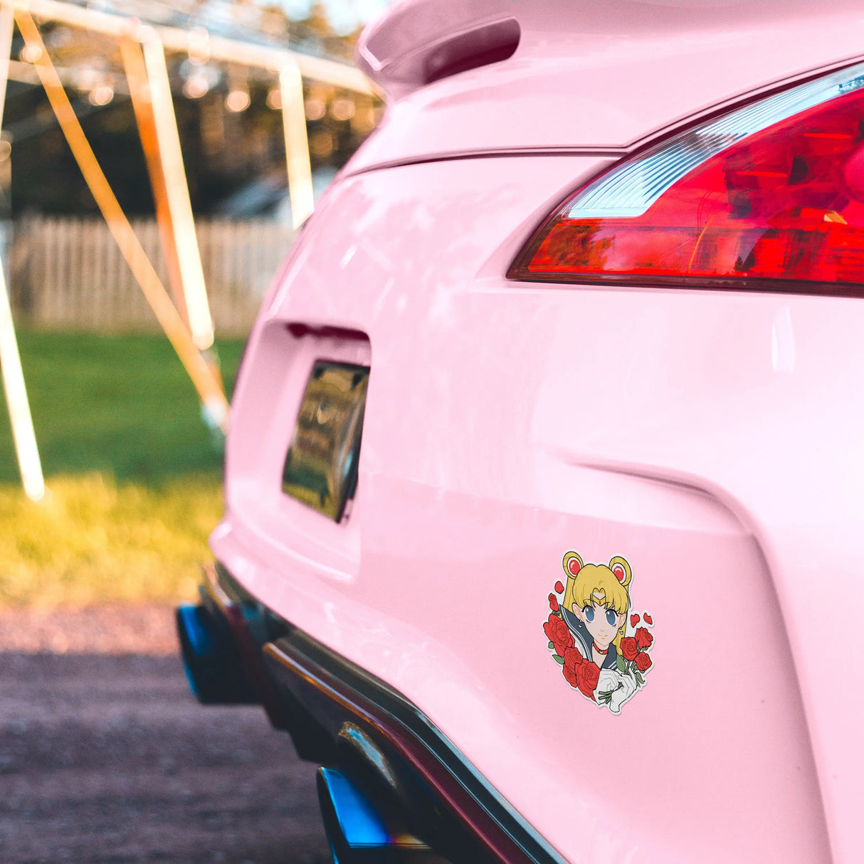 Pegatina de vinilo impermeable y a prueba de rayos ultravioleta de Magical Girl Mini Moon