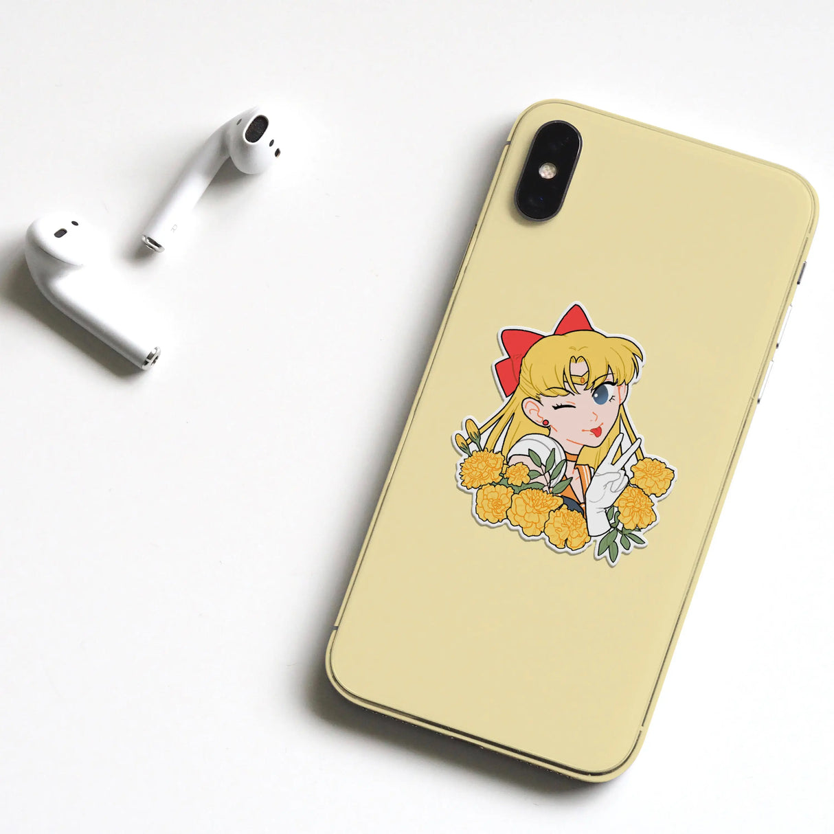 Pegatina de vinilo impermeable y a prueba de rayos ultravioleta de Magical Girl Mini Moon