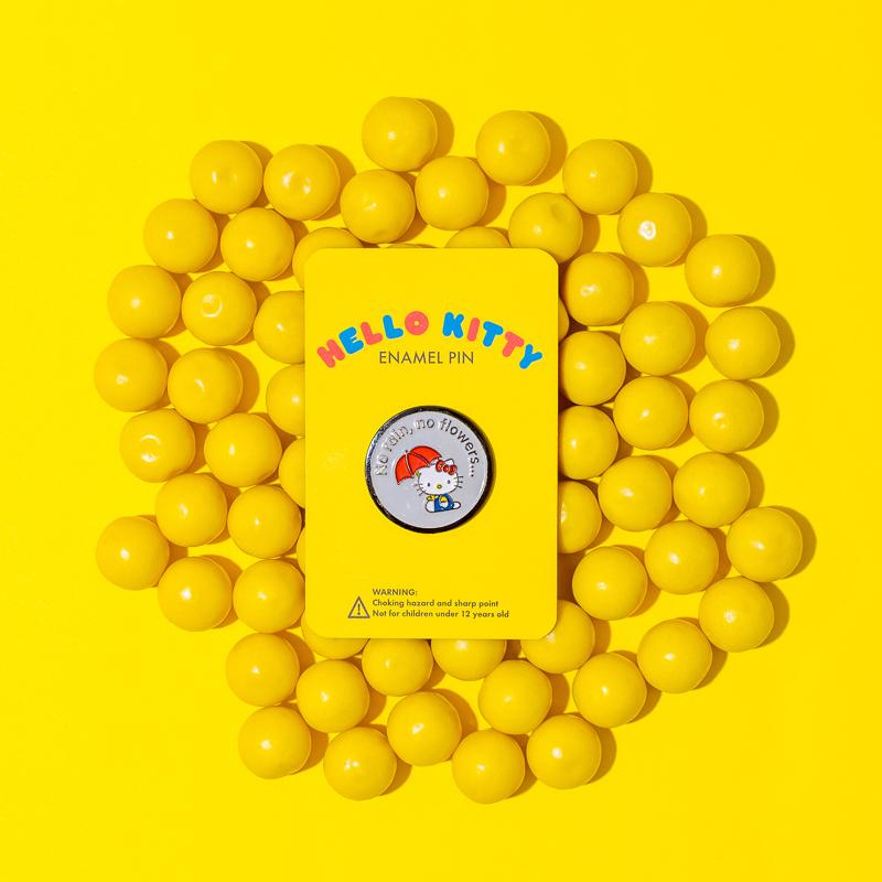 No Rain No Flowers Hello Kitty Pin