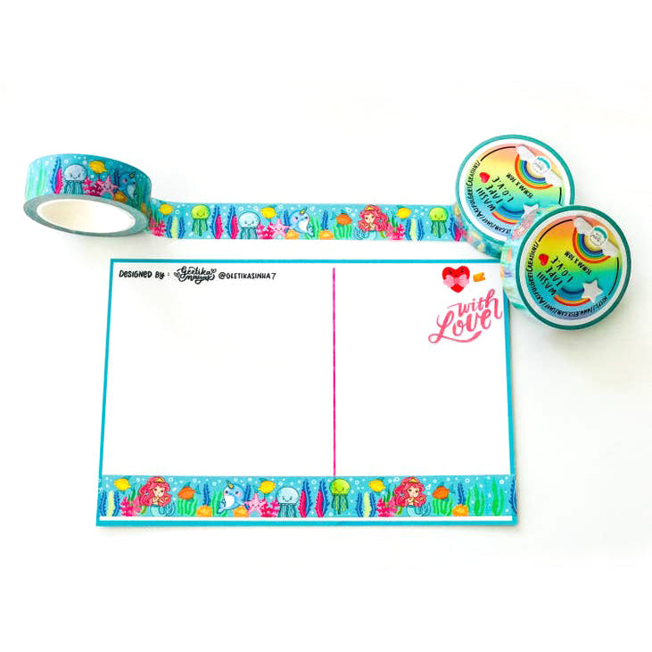 Cinta washi Mermazing Vibez | Amor bajo el agua