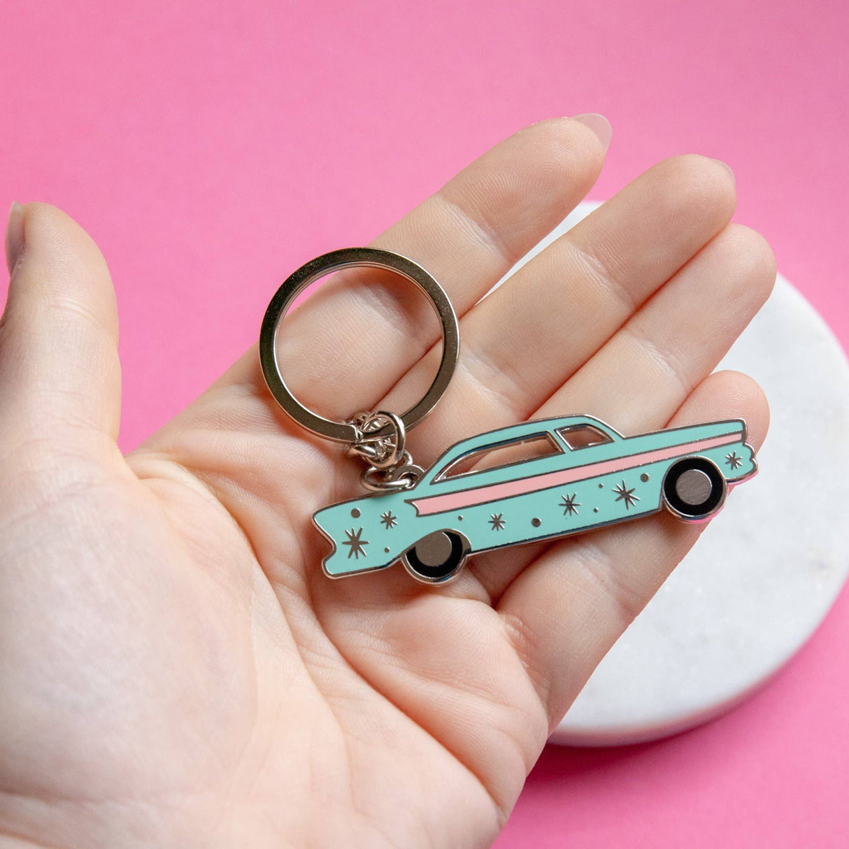 Mid-Century Car Keyring