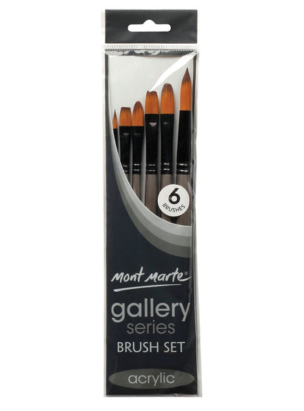 Gallery Series Acrylic Brush Set (6 pcs) - Family Fun Hobbies