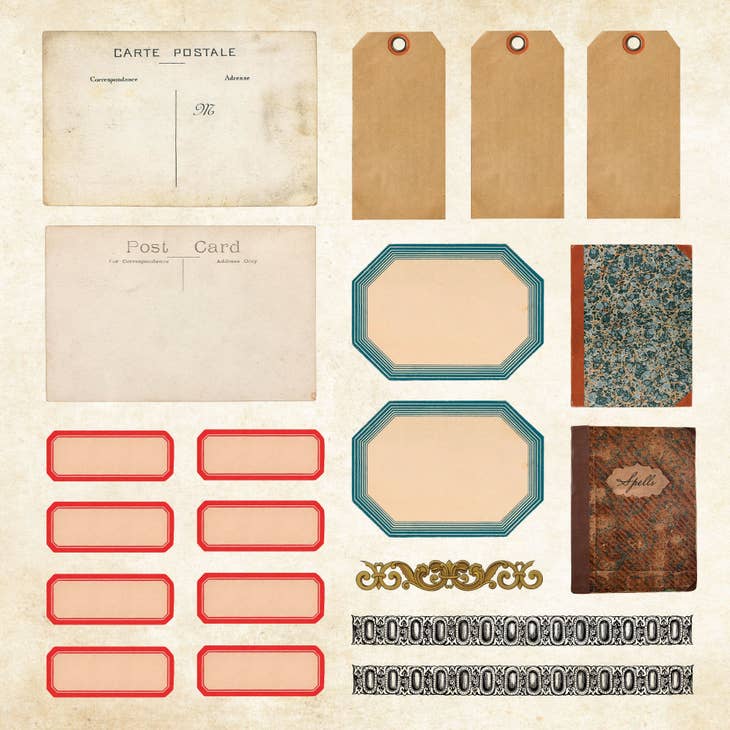 Mystical Ephemera! An Enchanting Vintage Sticker Book (900 stickers