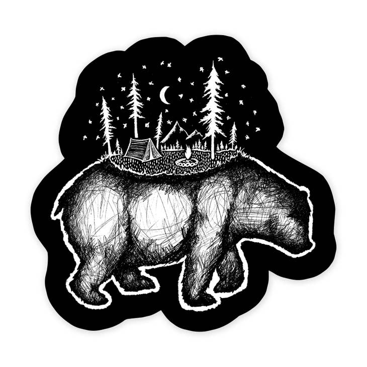 Nice Enough Stickers - Bear Camp Vinyl Sticker