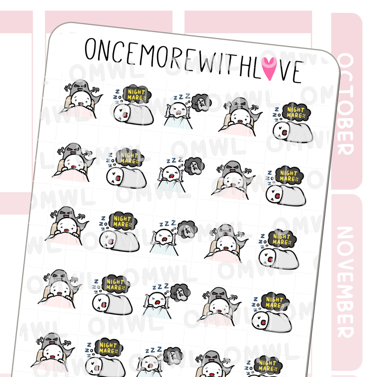 Pegatina de pesadillas M1176