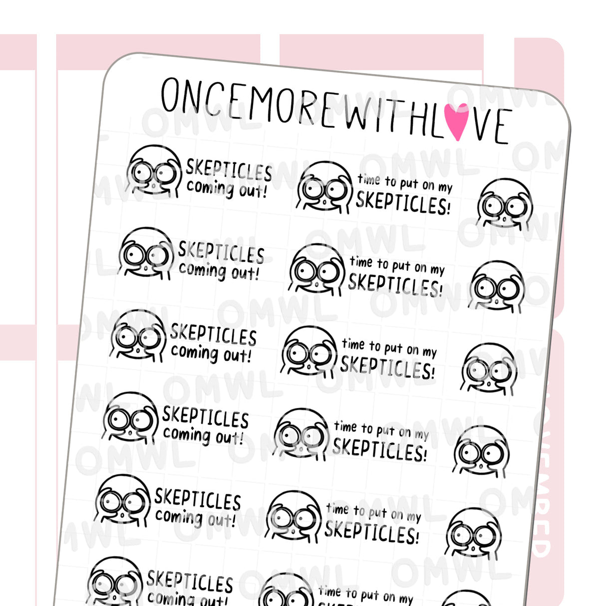 Pegatina M1214 de los escépticos