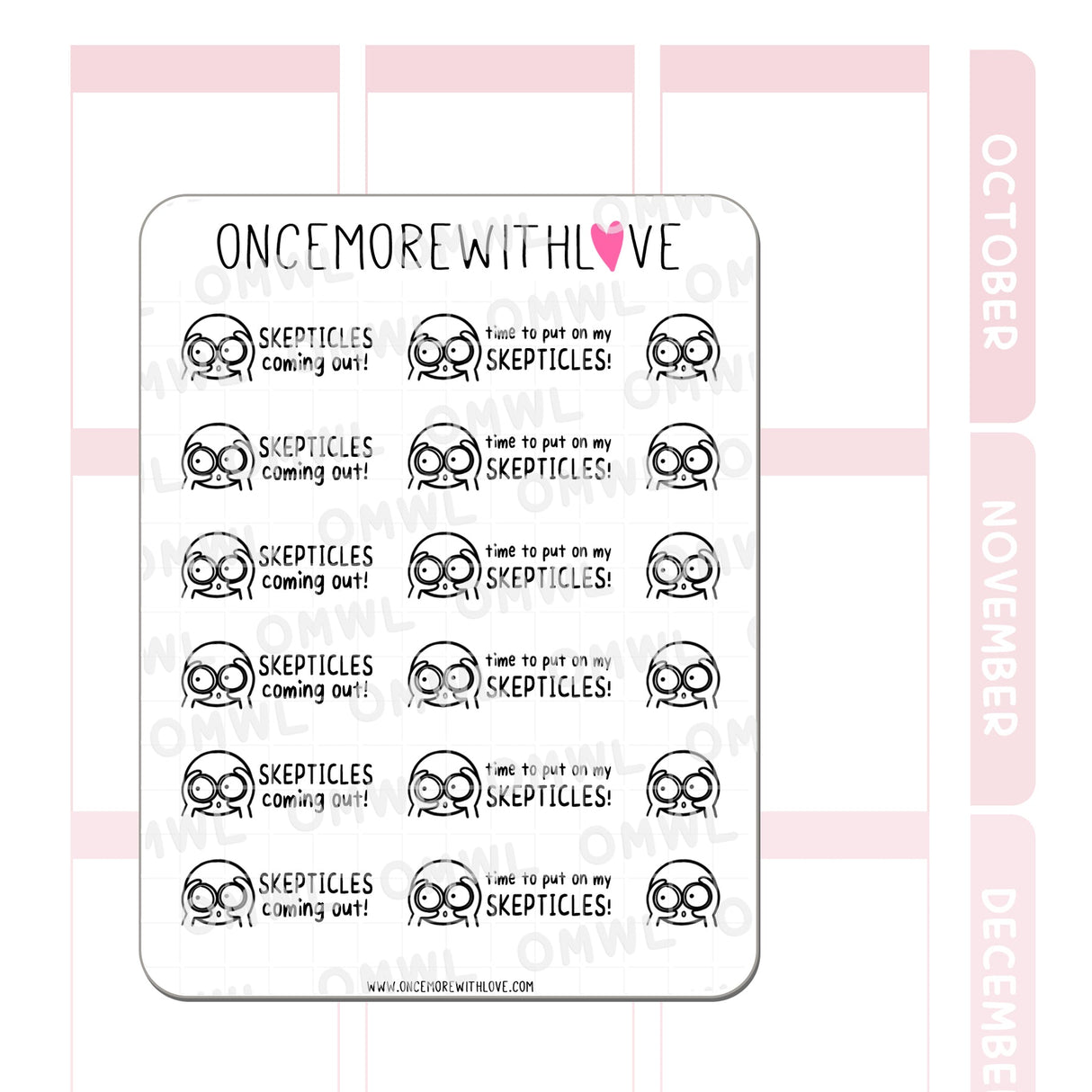 Pegatina M1214 de los escépticos