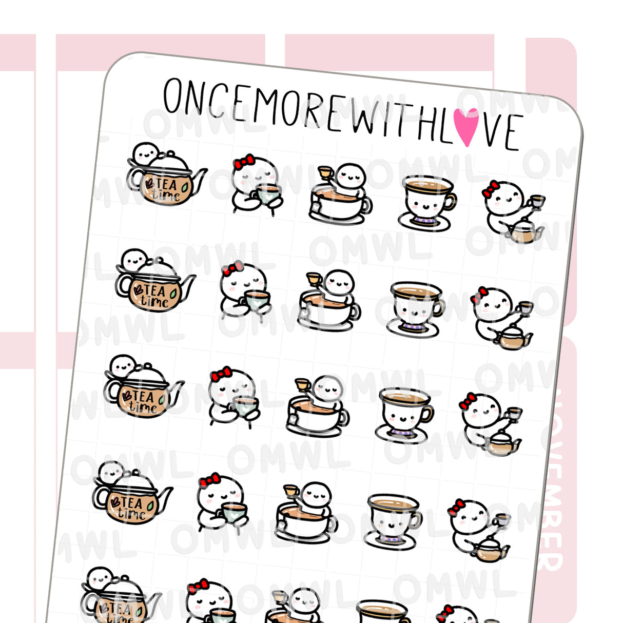 Once More With Love - M634 Tea Time 2.0 Sticker