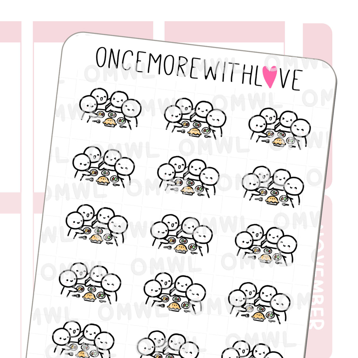 Once More With Love - M704 Family Feast Sticker