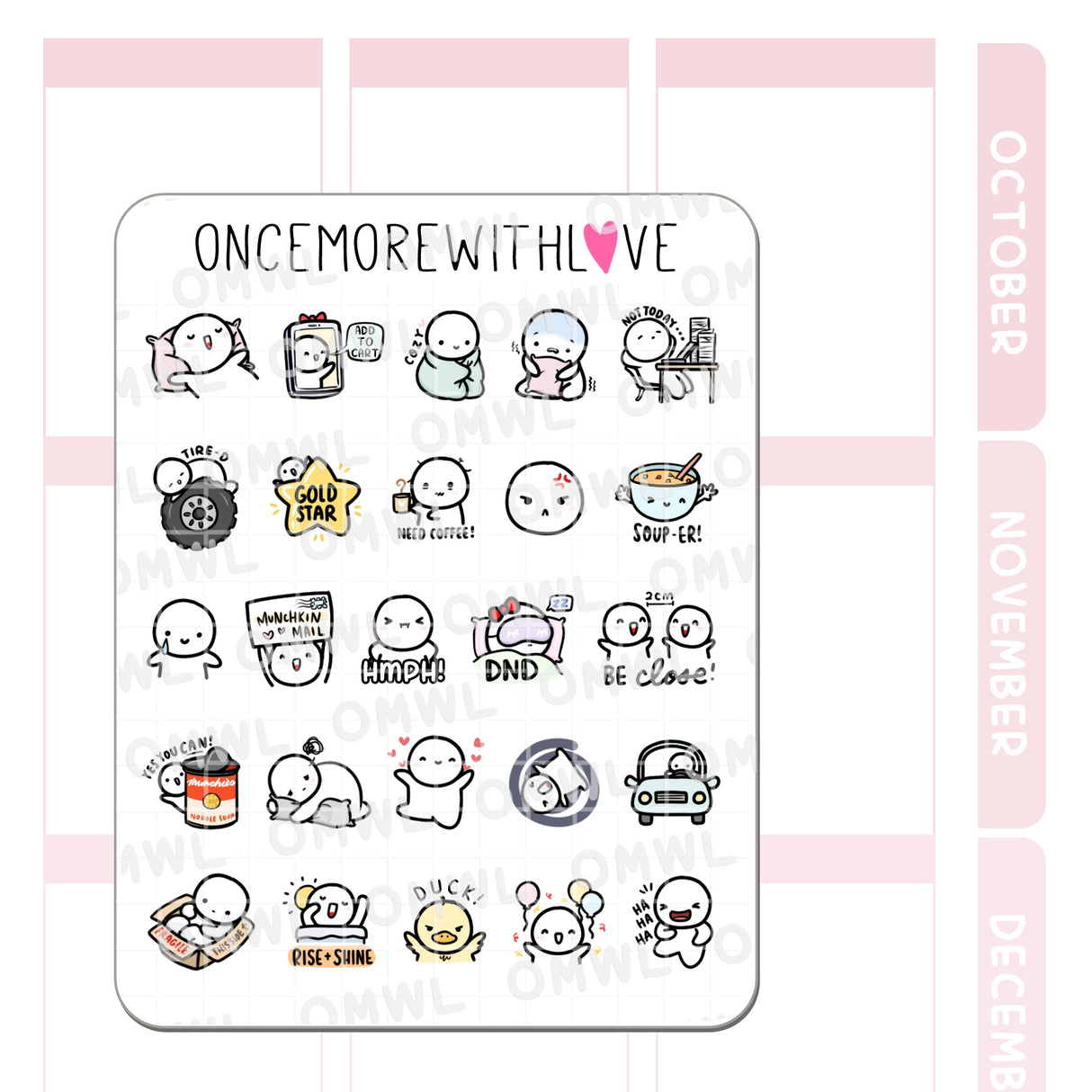 Once More With Love - Six Year Anniversary Favorites Sampler Sticker