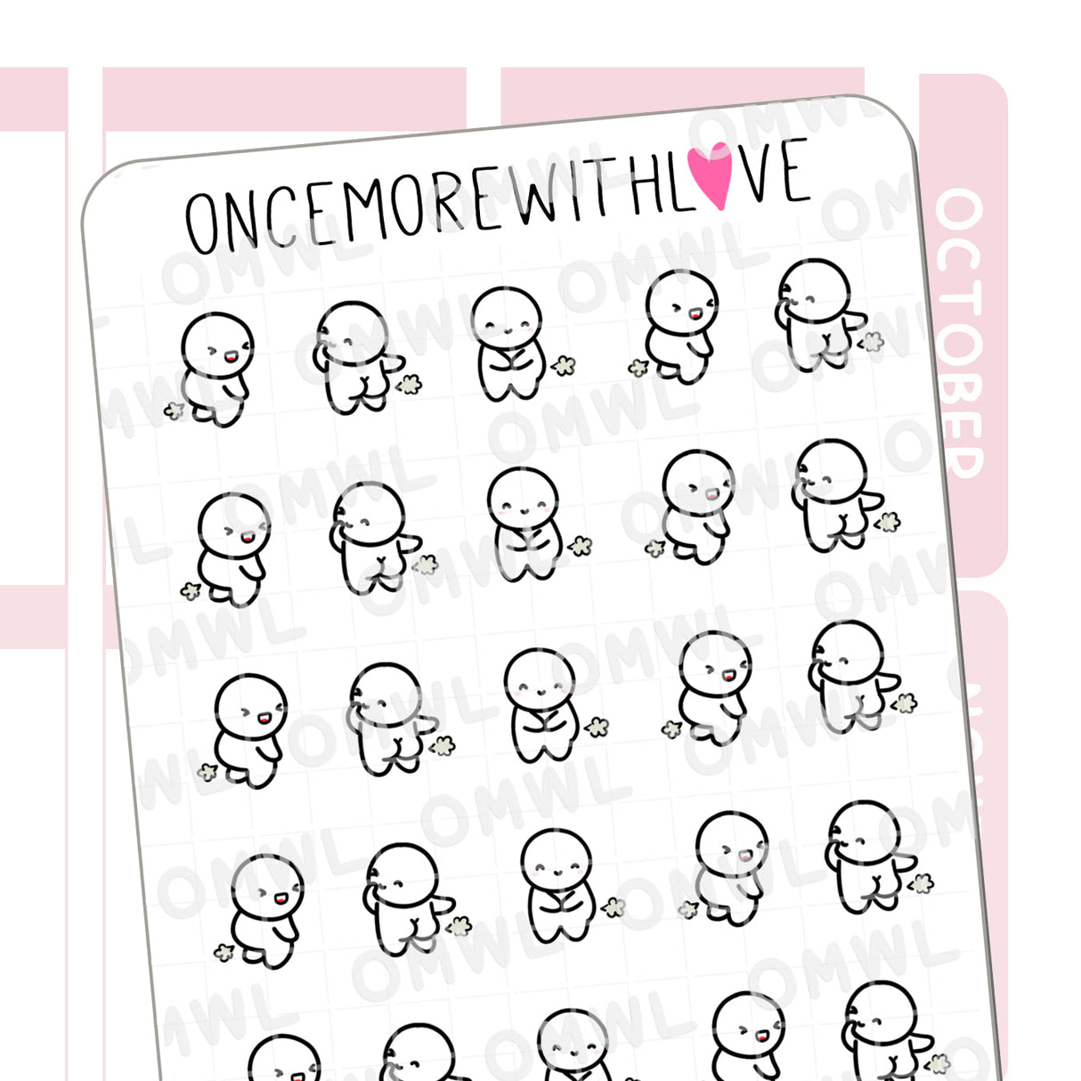 Once More With Love M1068 Farts Sticker