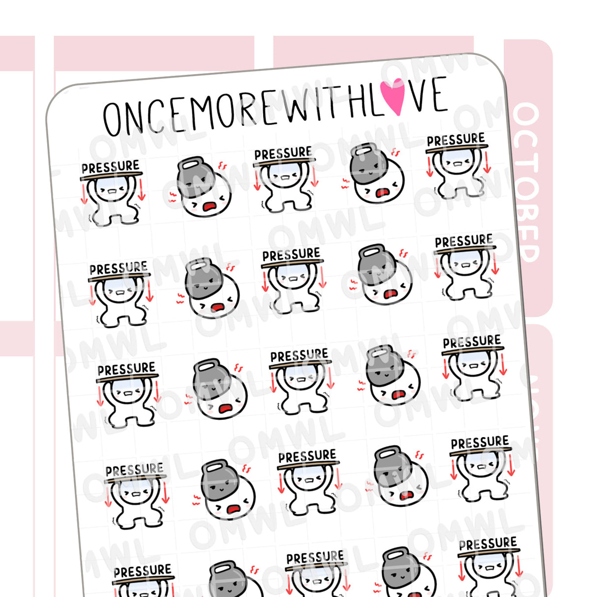 Once More With Love M1292 Pressure Sticker