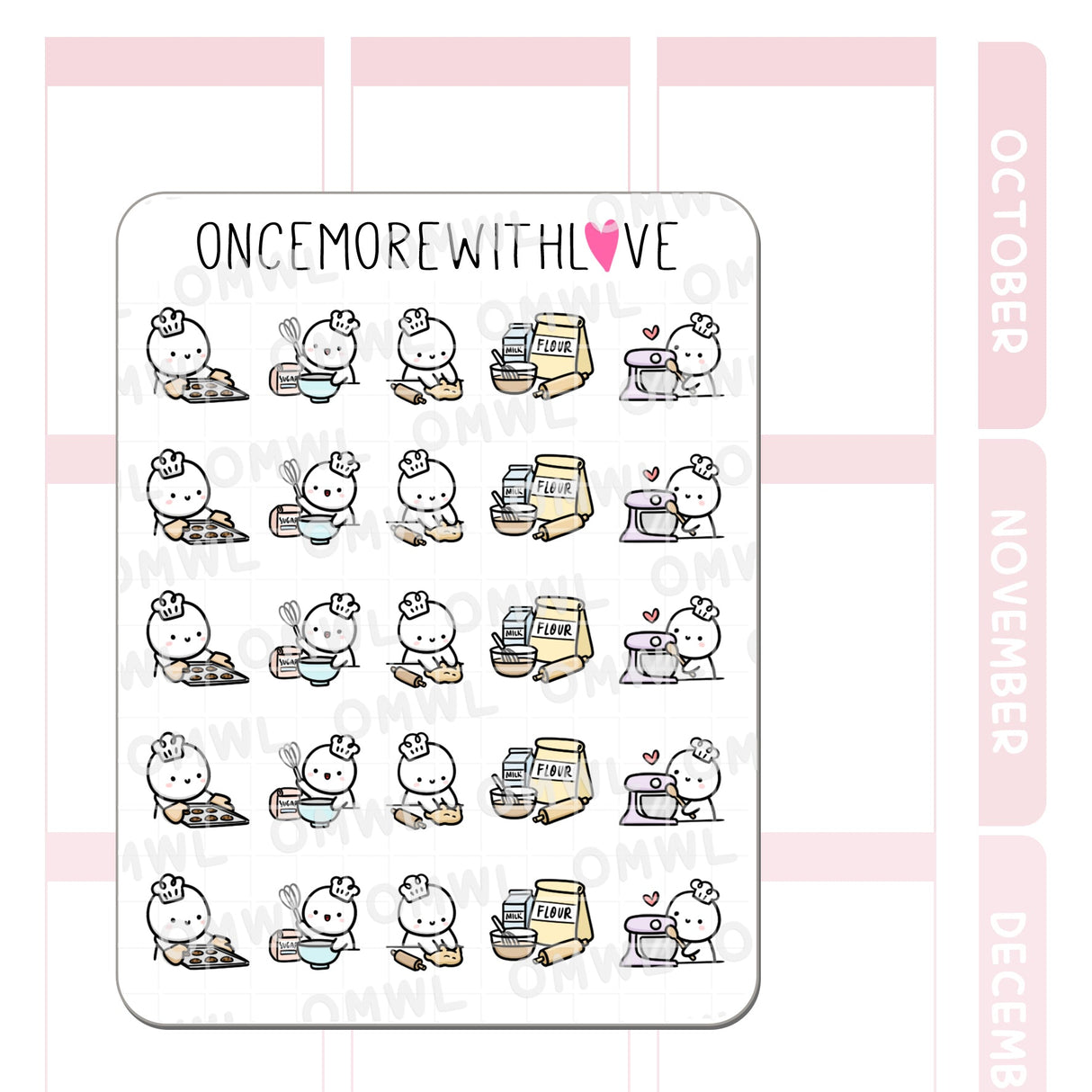 Once More With Love M1295 Baking 2.0 Stickers