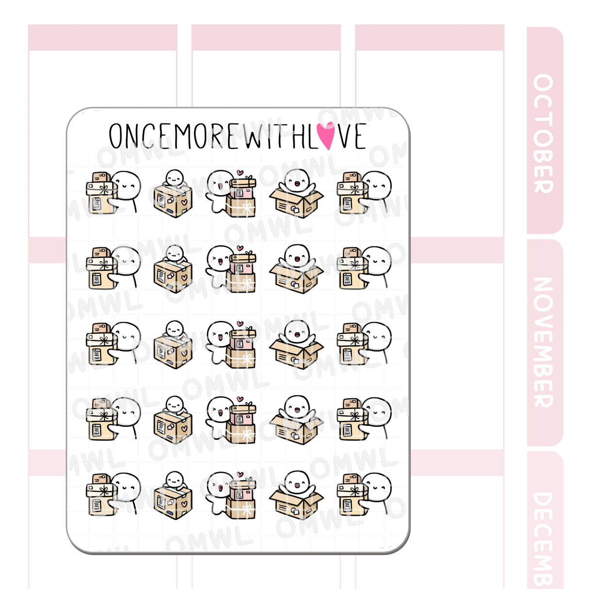 Once More With Love M1313 Happy Packages Sticker