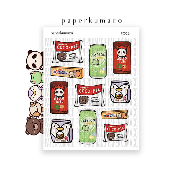 Fun Snack Friends Sticker by paperkumaco. 