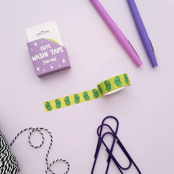 Cinta washi de pepinillos