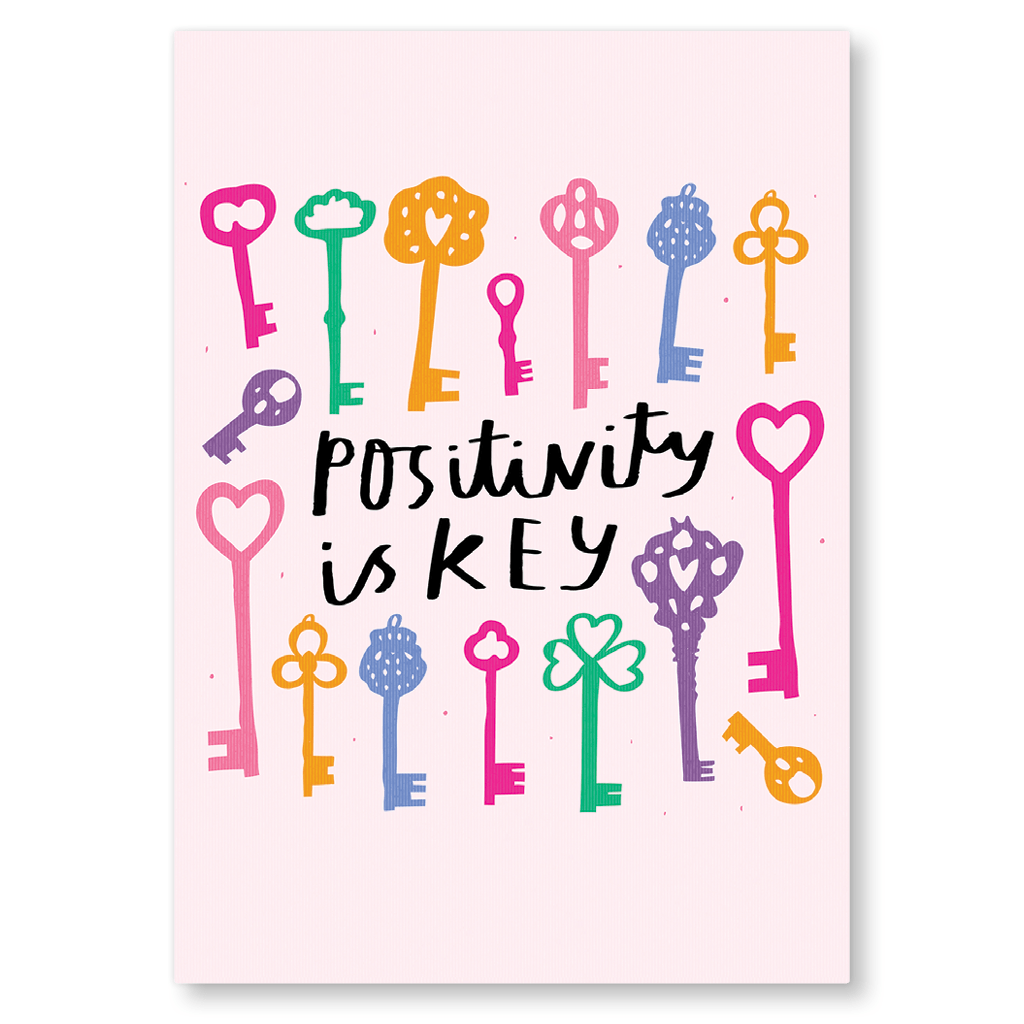 Positivity Is Key Postcard