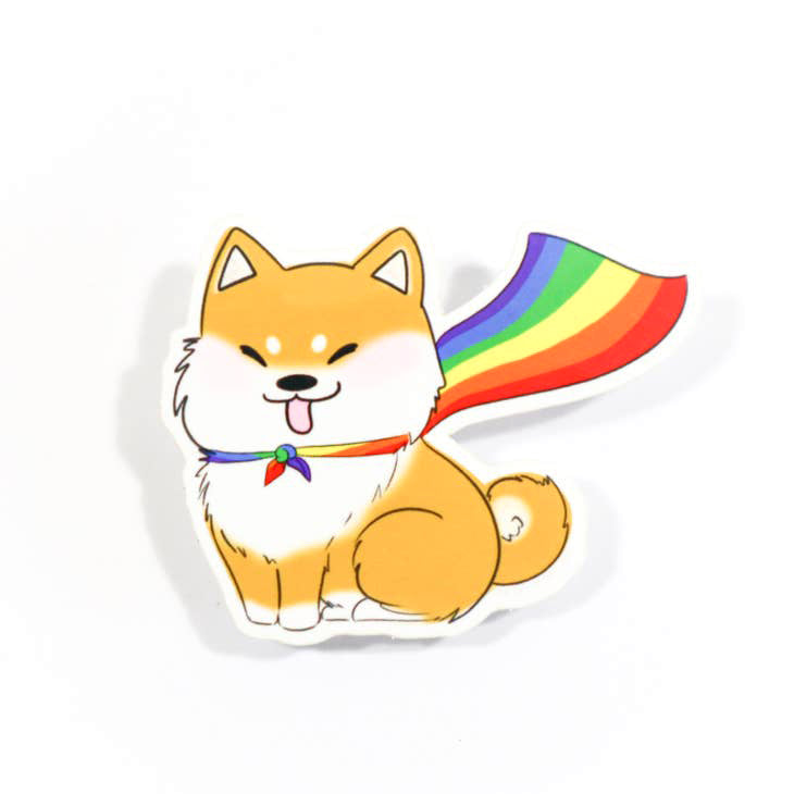 Pride Shiba Sticker