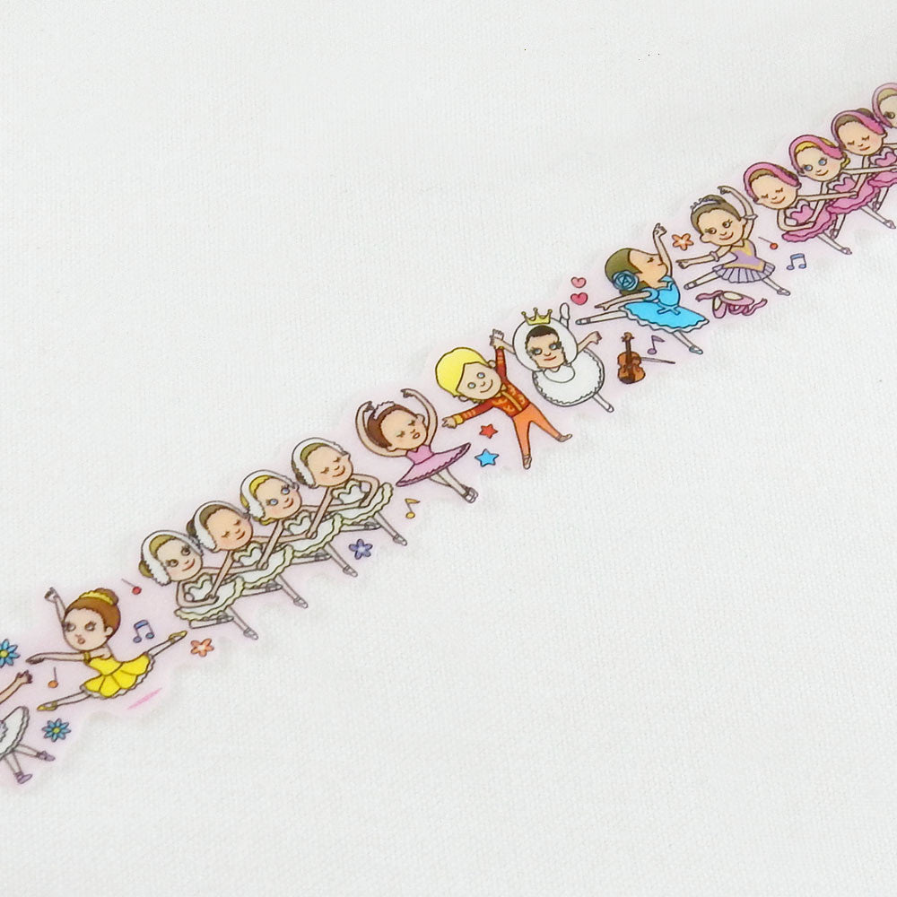 Ballerina Washi Tape Tips Round Top