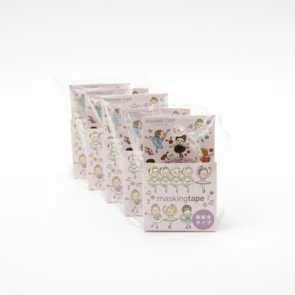 Ballerina Washi Tape Tips Round Top