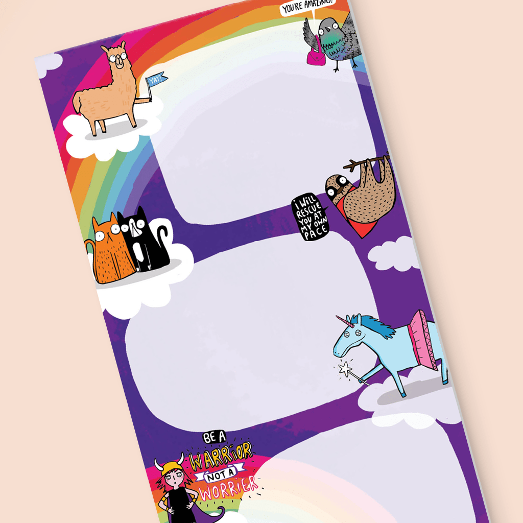 Rainbow Magnetic DL Notepad