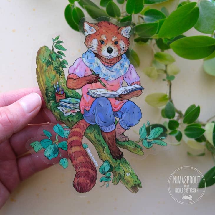 Nimasprout Red Panda Sticker