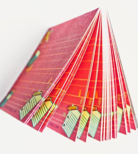 Retro School Supplies Notepad