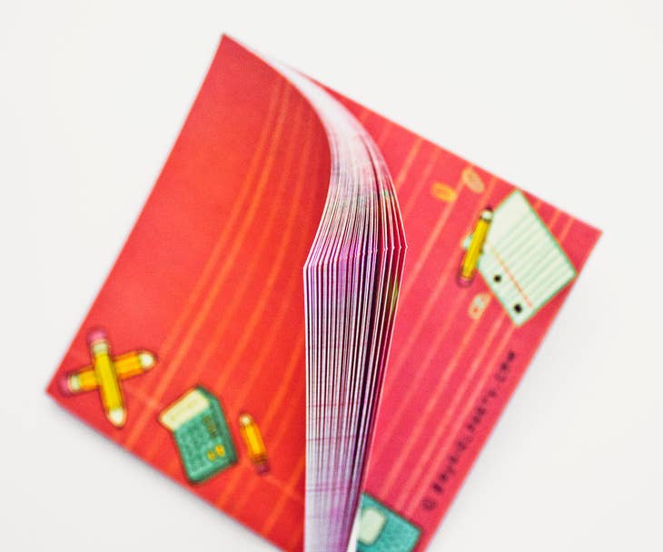 Retro School Supplies Notepad