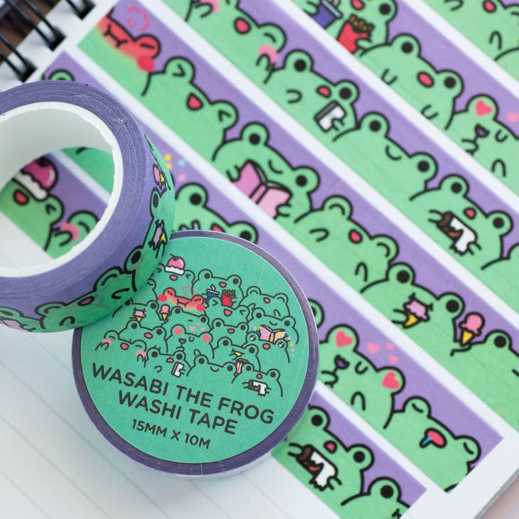 Robot Dance Battle Wasabi The Frog Moods Washi Tape