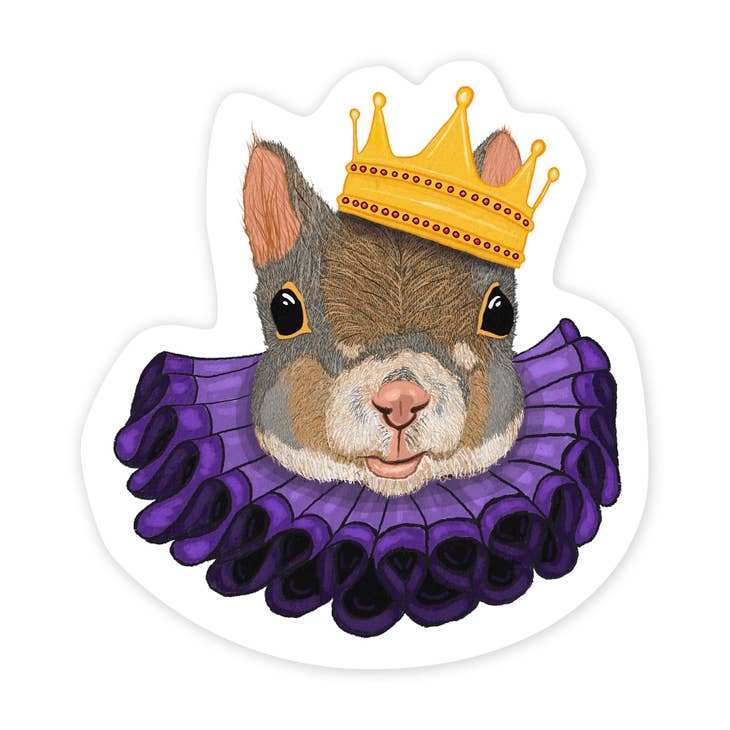 Pegatina de ardilla real