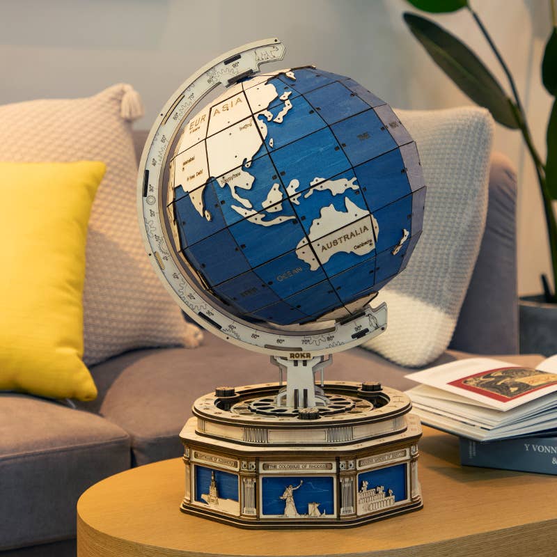 Puzzle de madera 3D con forma de globo terráqueo: Black Friday con 50 % de descuento