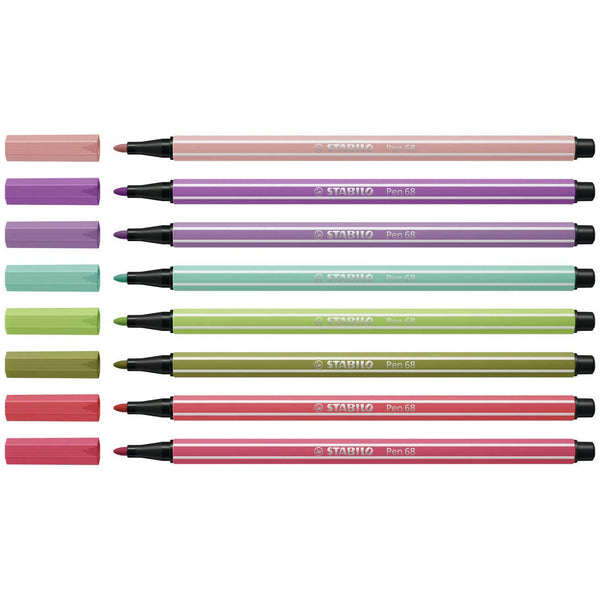 Stabilo Pen 68 Marker Wallet Set 8-Color Set