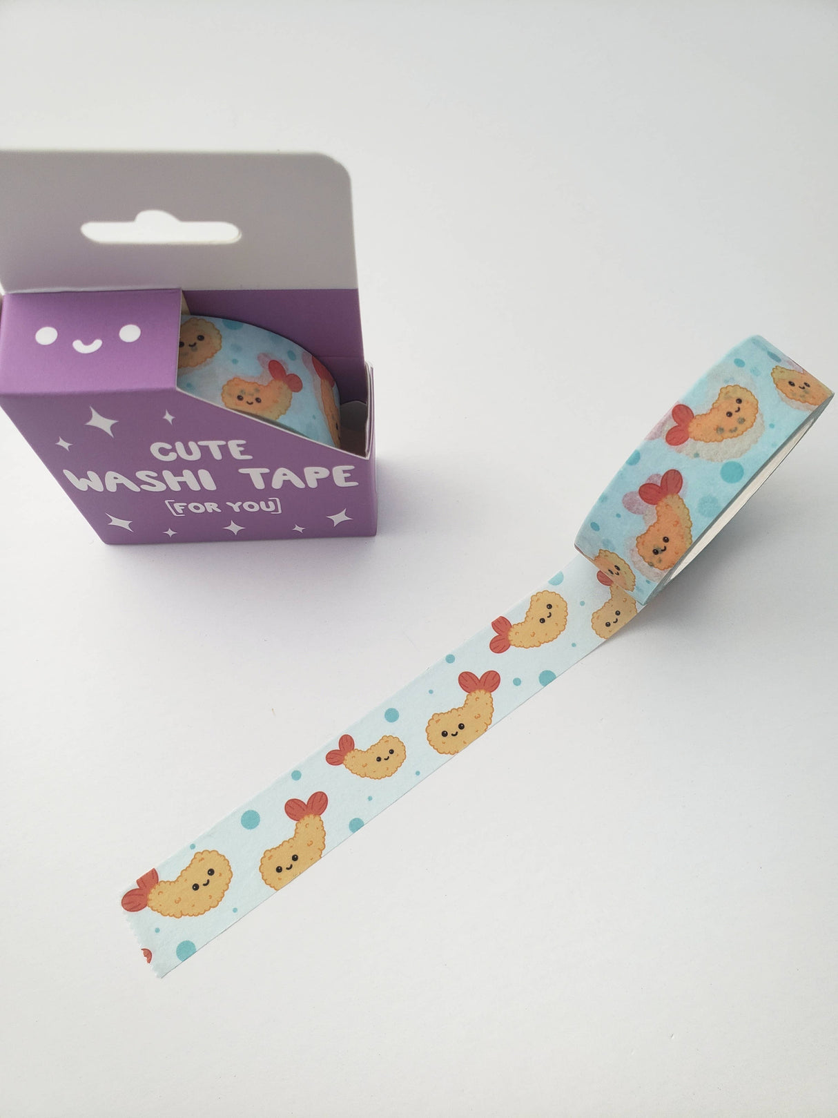 Cinta washi de tempura de camarones