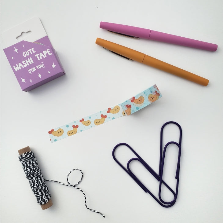 Cinta washi de tempura de camarones