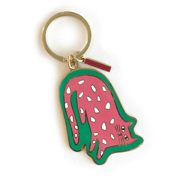 Spotted Cat Keychain