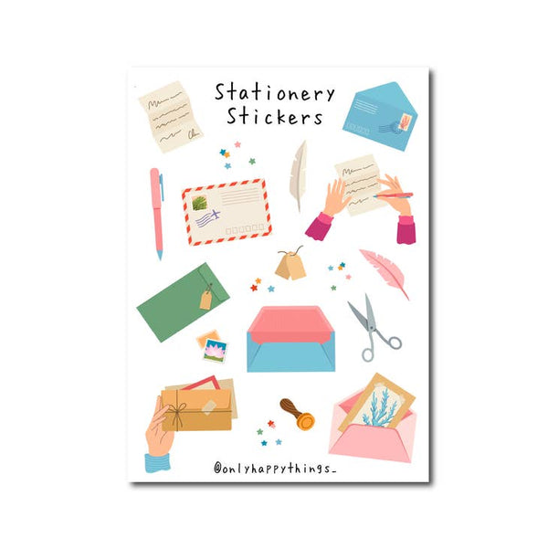 Stationery A5 Sticker Sheet