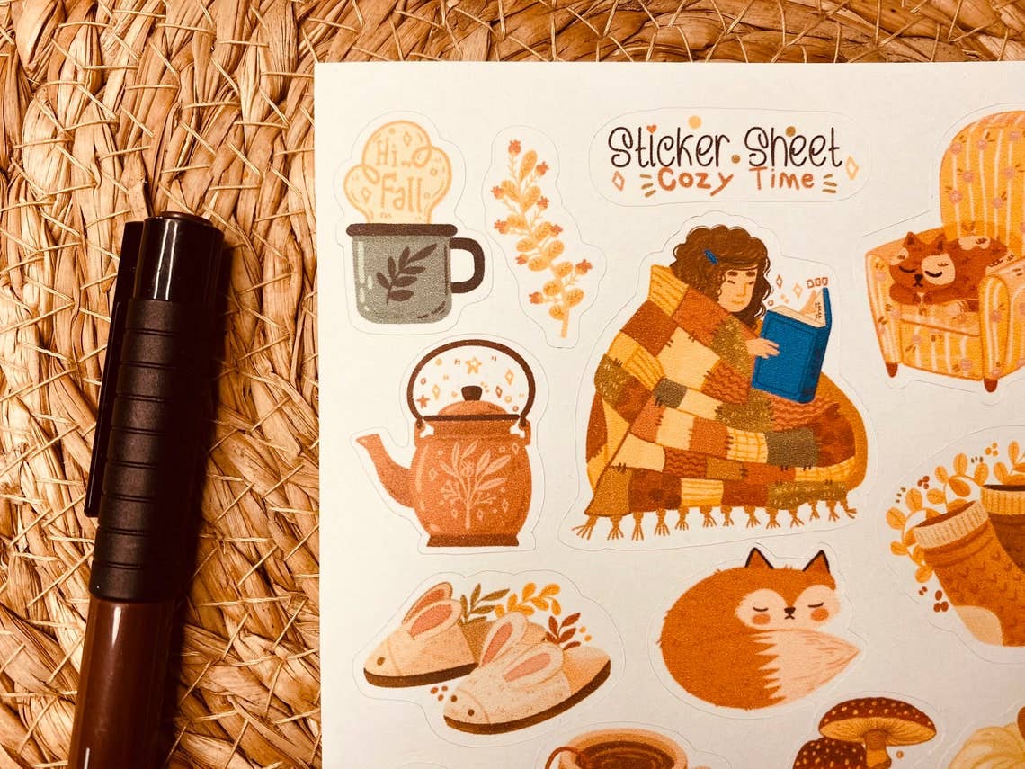 Cozy Time Sticker Sheet