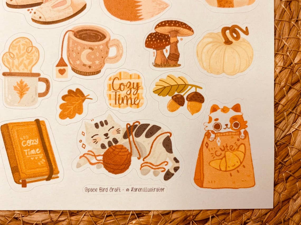 Cozy Time Sticker Sheet